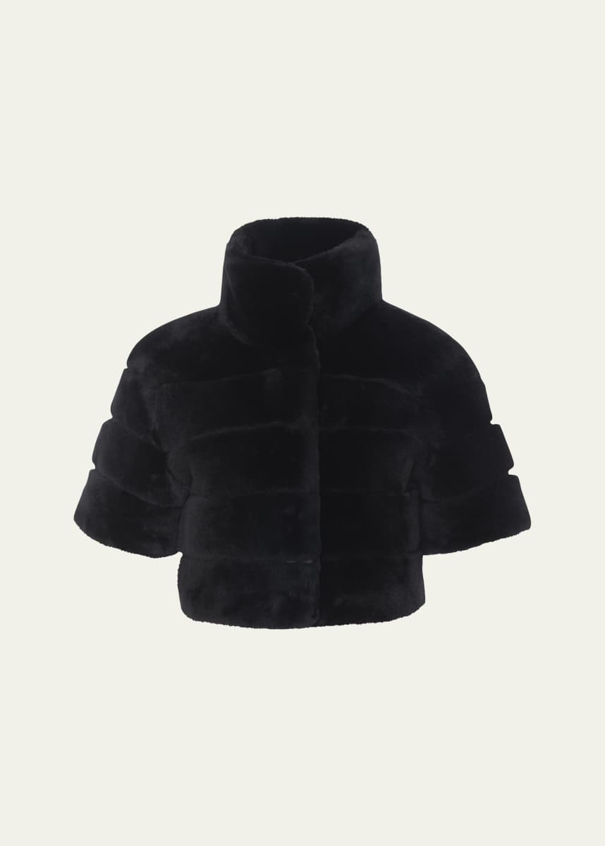 Gorski Reversible Shearling Lamb Bolero