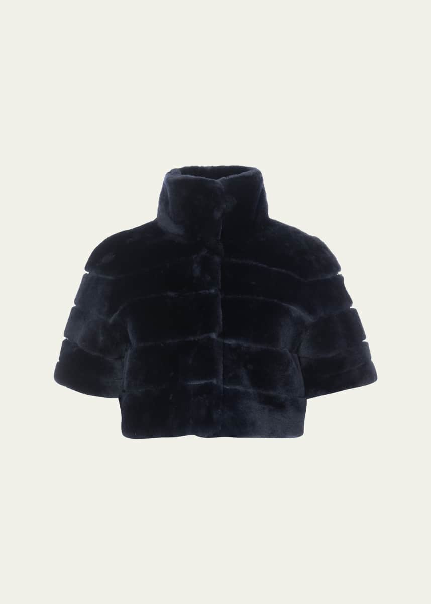 Gorski Reversible Shearling Lamb Bolero