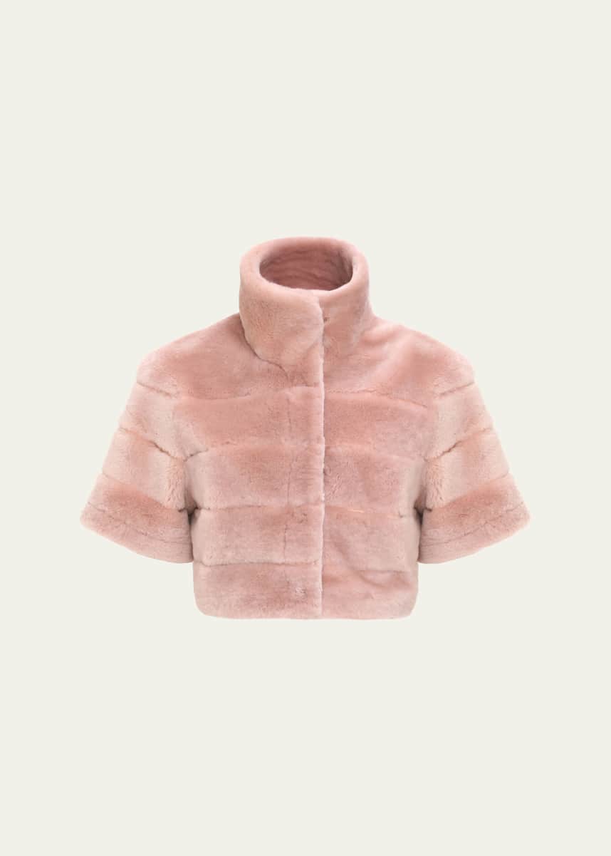 Gorski Reversible Shearling Lamb Bolero
