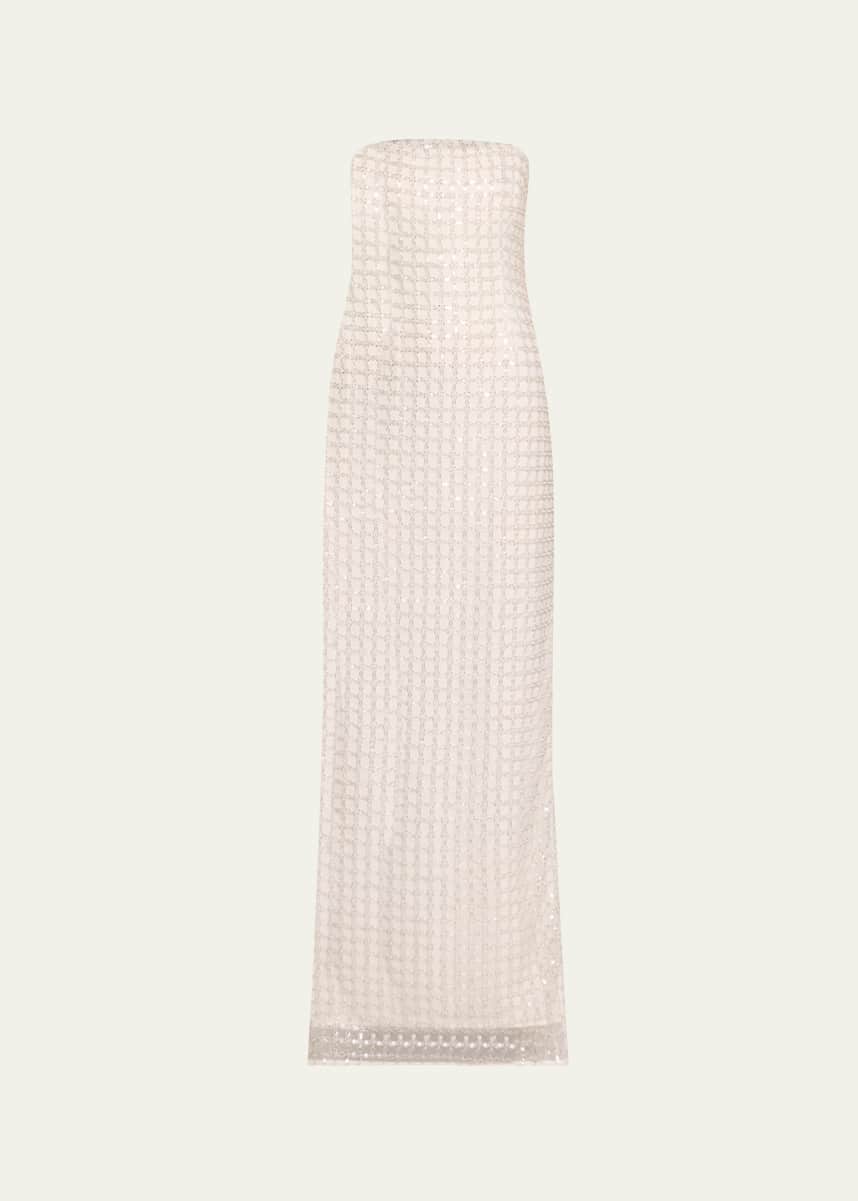 SIMKHAI Reign Strapless Column Gown
