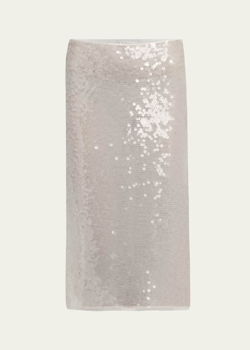 Stella McCartney Sequined Midi Skirt