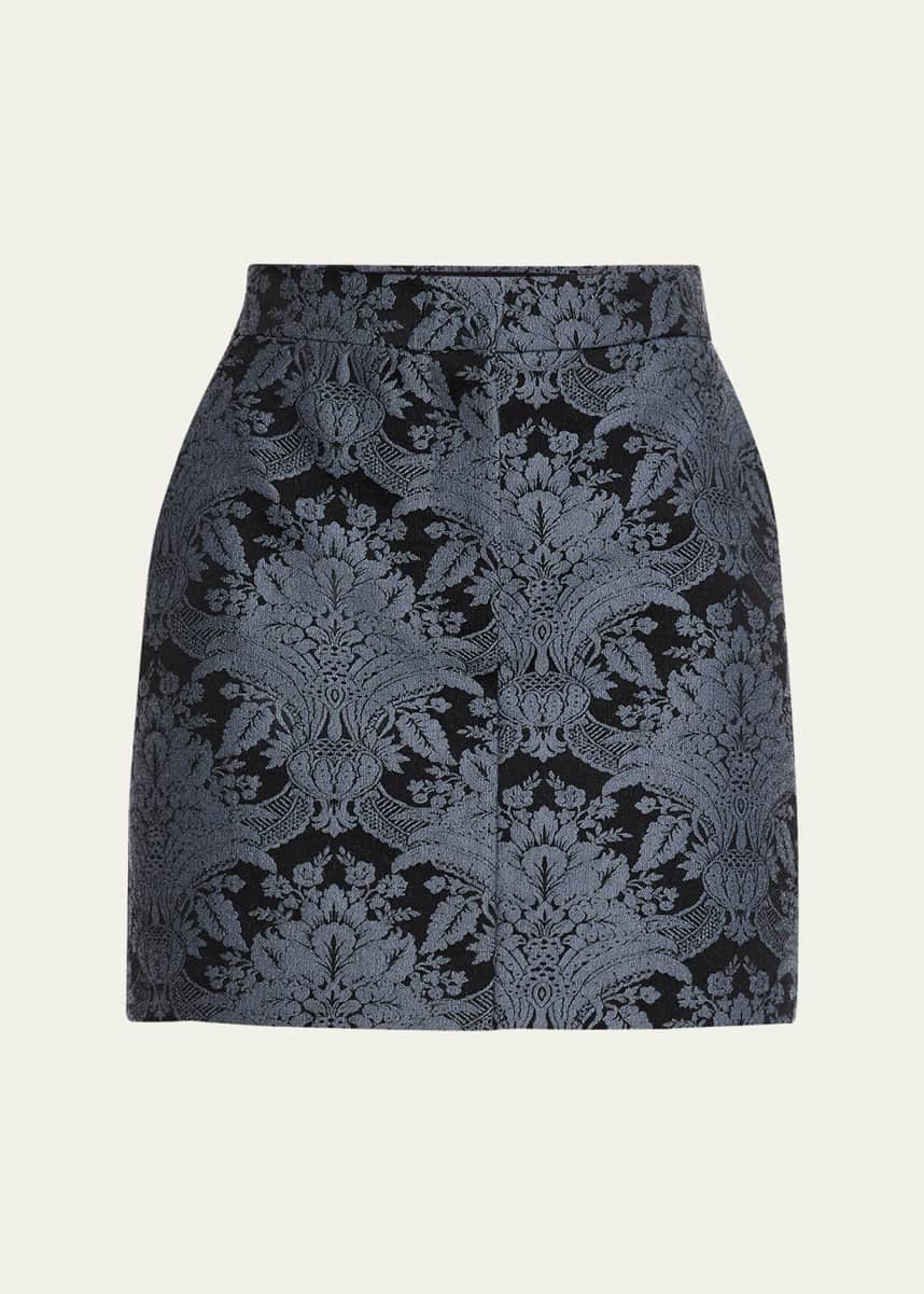 Max Mara Pomezia Brocade Mini Skirt