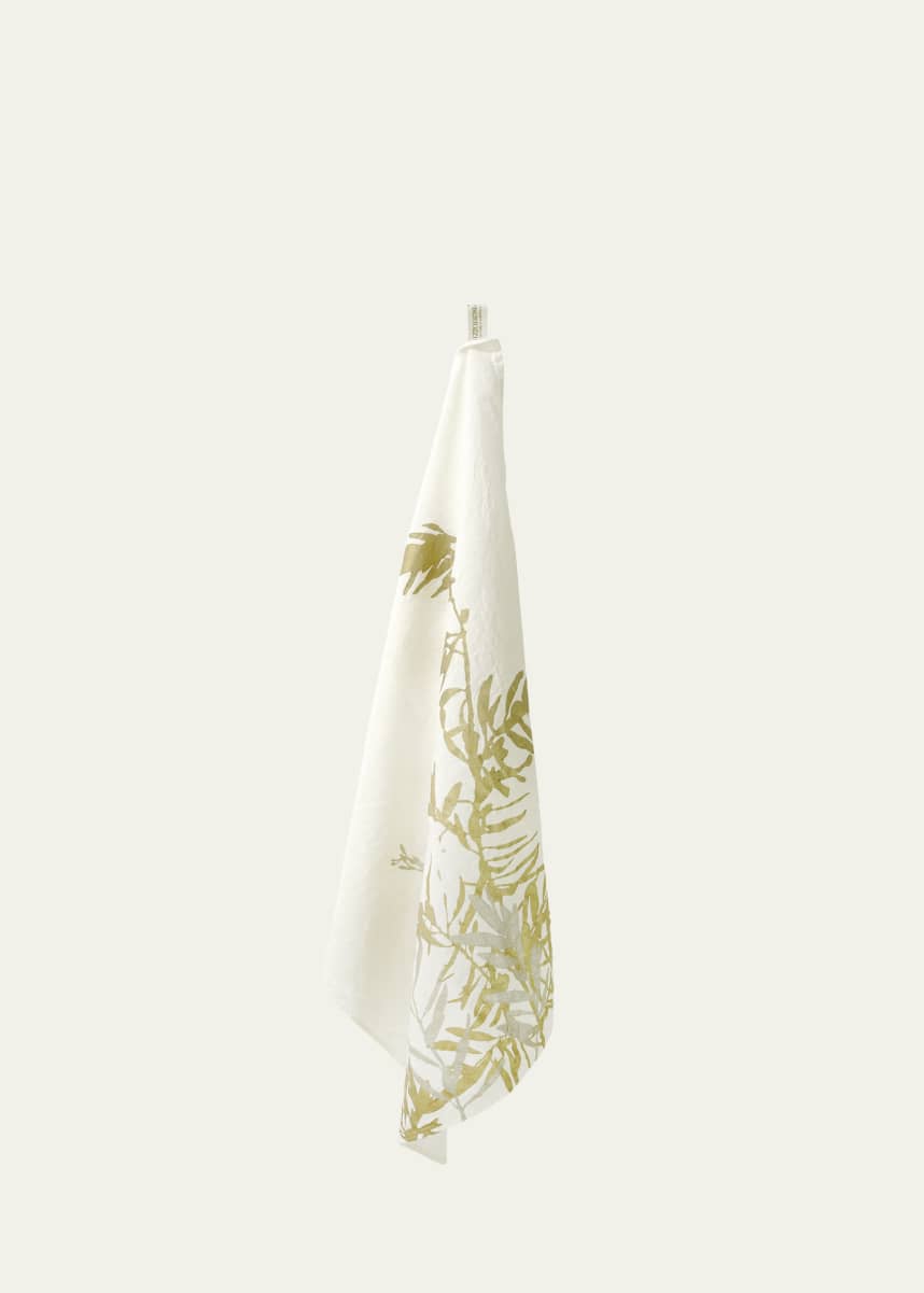 Stamperia Bertozzi Leccino on Natural Linen Tea Towel