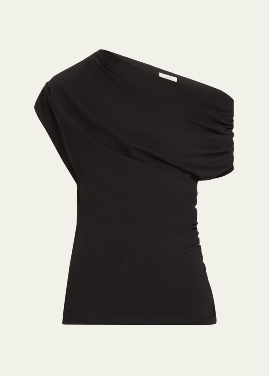 A.L.C. Alice Draped One-Shoulder Tee