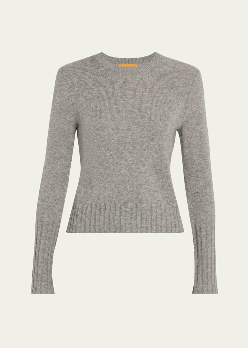 Guest in Residence Shrunken Crewneck Sweater in Cashmere
