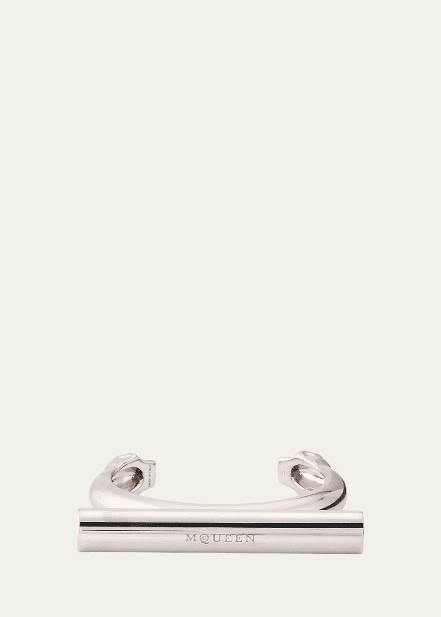 McQueen Sculptural Logo Cuff Bracelet