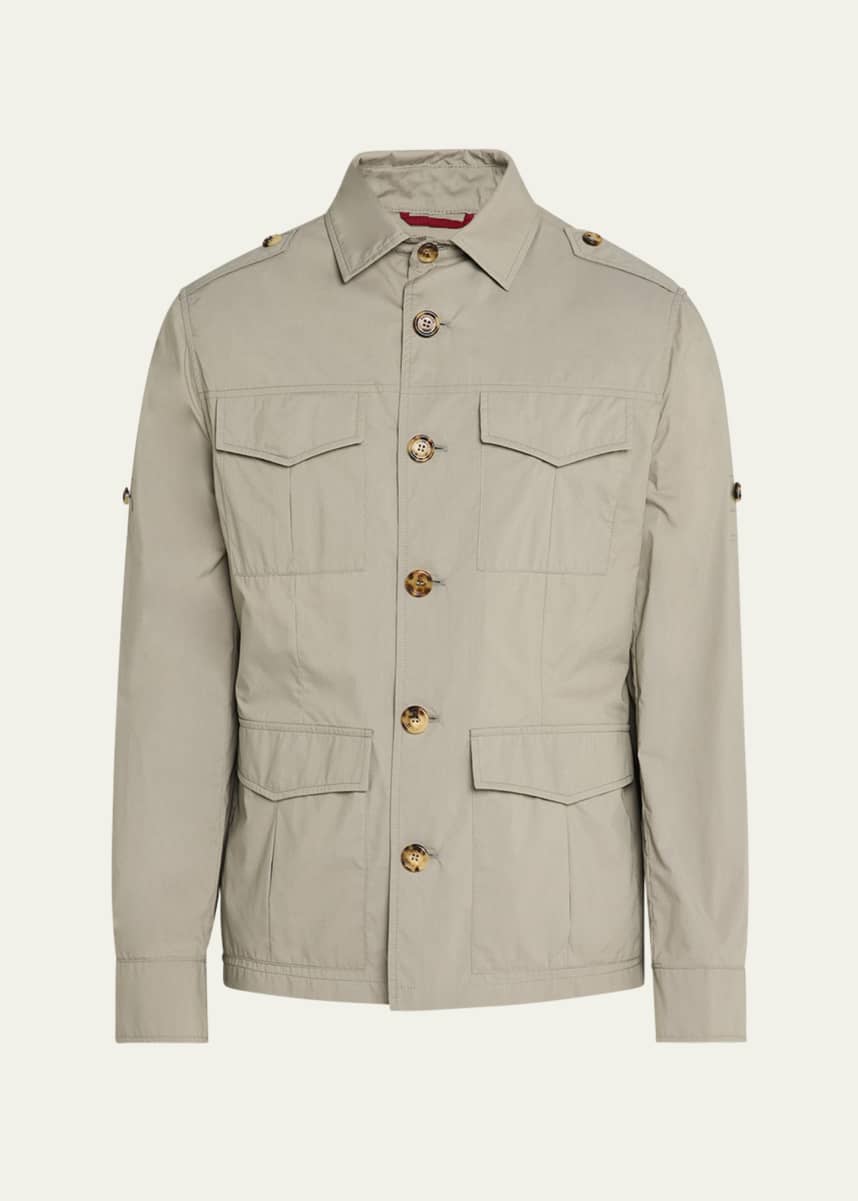 Brunello Cucinelli Men's Water-Resistant Safari Jacket