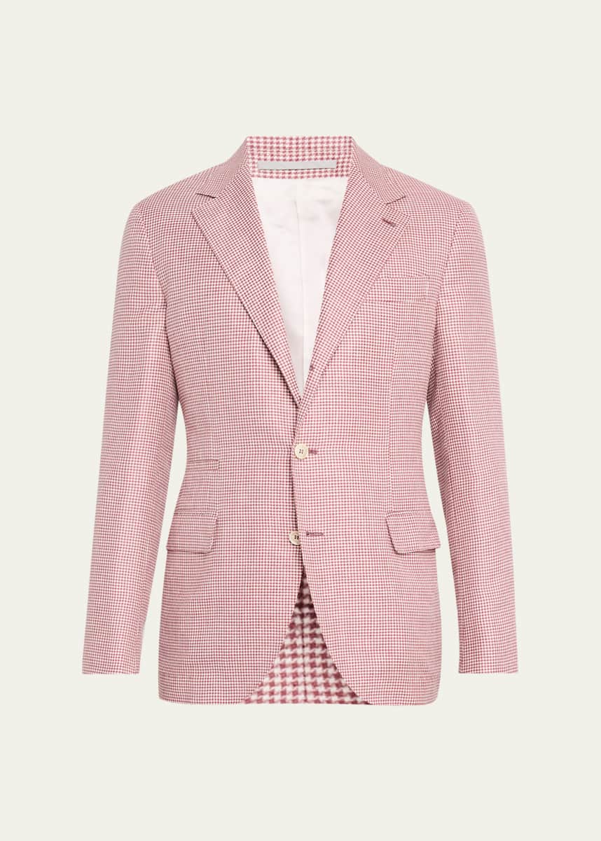 Brunello Cucinelli Men's Houndstooth Single-Breasted Sport Coat