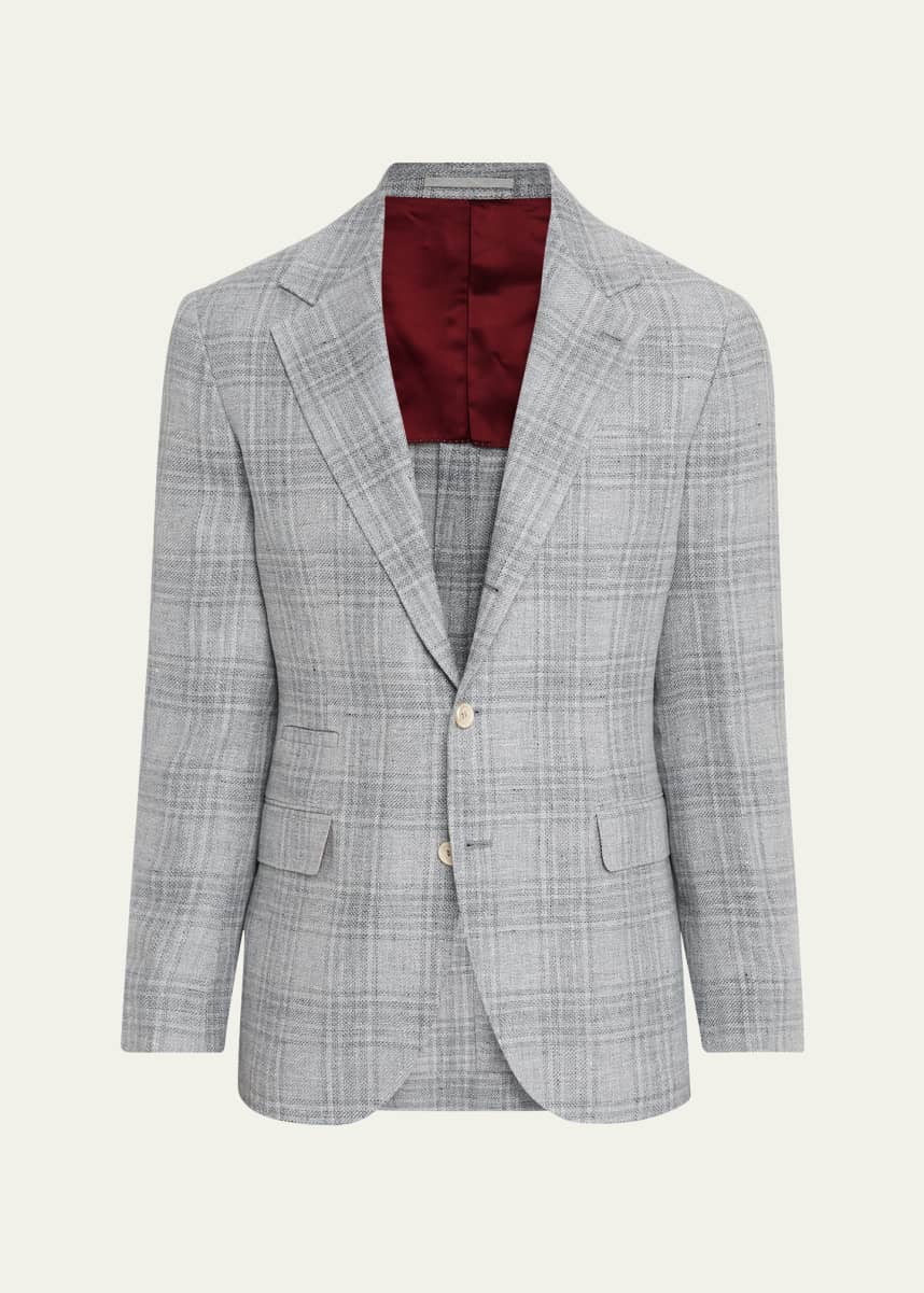 Brunello Cucinelli Men's Plaid Single-Breasted Sport Coat
