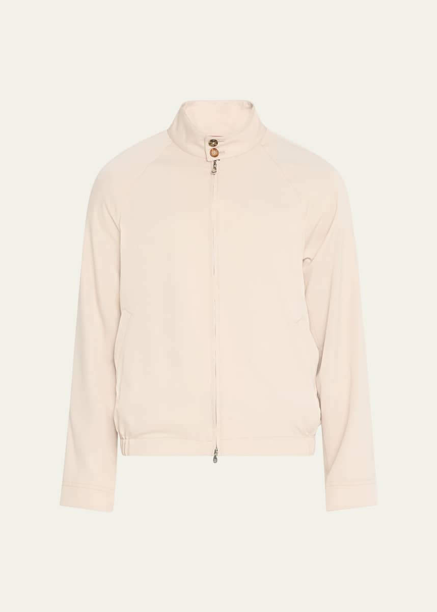 Brunello Cucinelli Men's Silk Full-Zip Blouson
