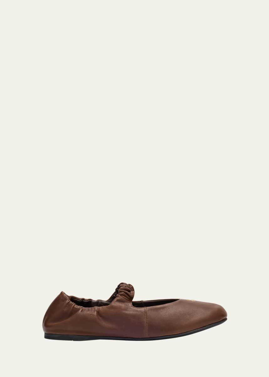 Miu Miu Leather Band Ballerina Flats