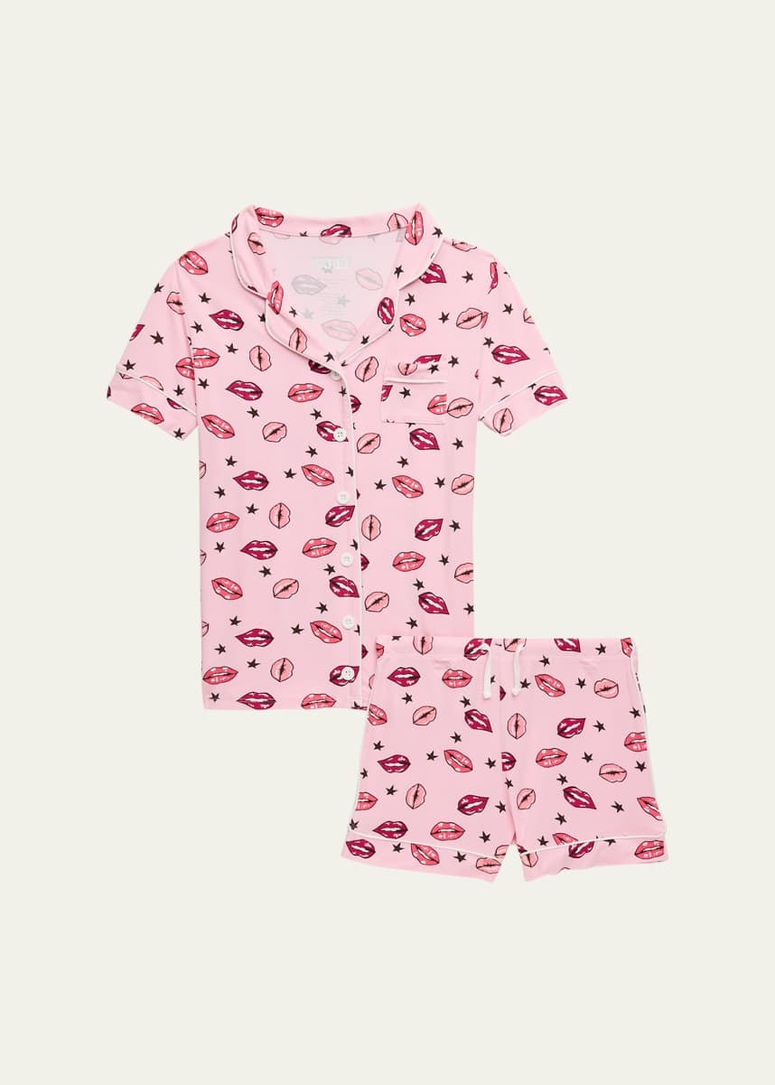 KatieJ NYC Girl's Tween Lynn Pajama Shorts Set, Size S-XL