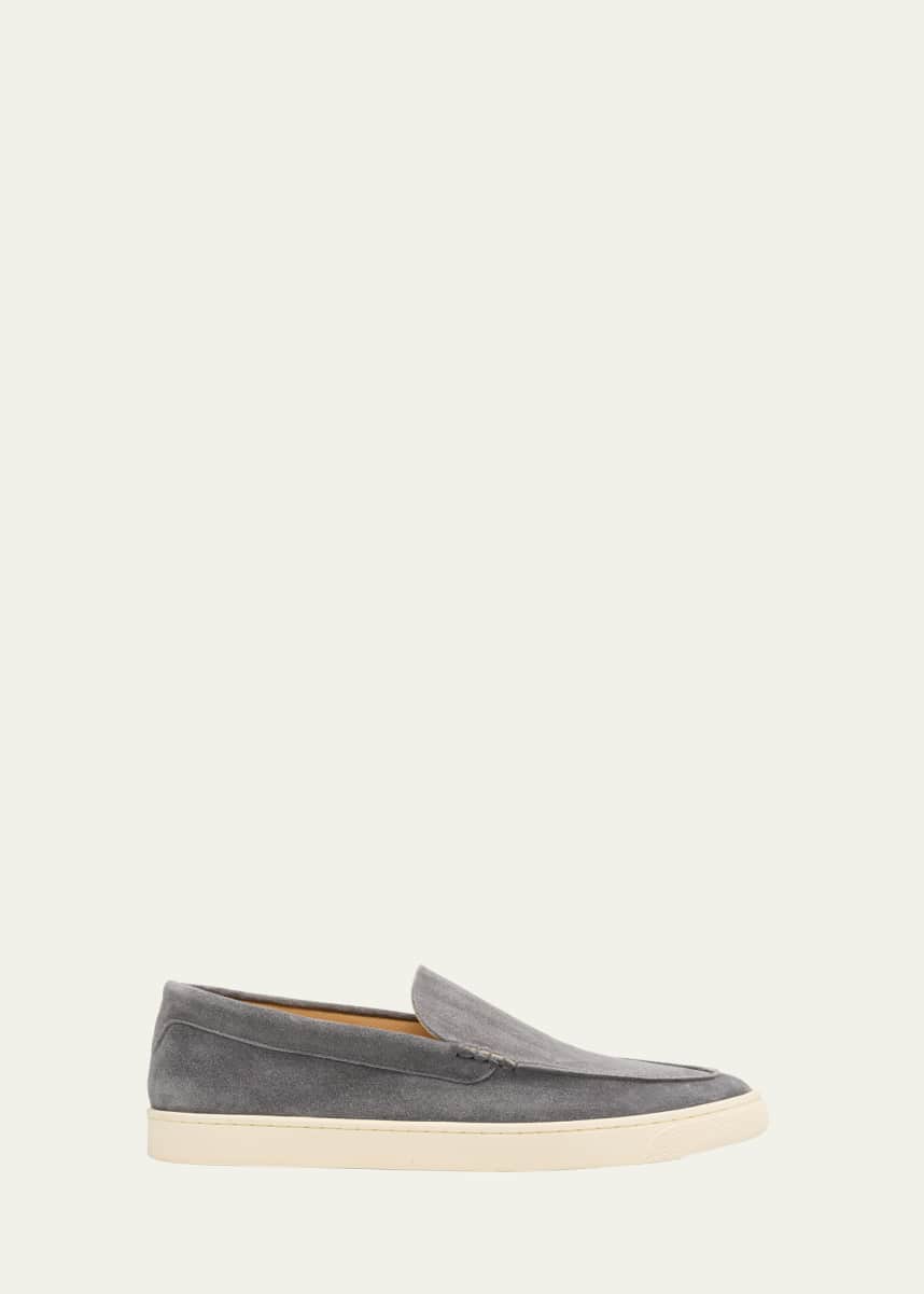 Brunello Cucinelli Men's Hybrid Venetian Suede Slip-Ons