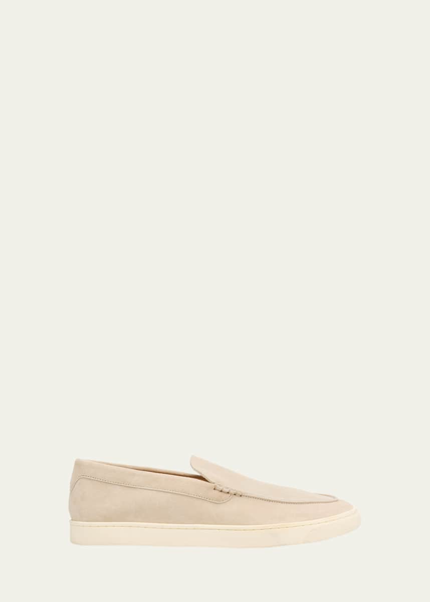 Brunello Cucinelli Men's Hybrid Venetian Suede Slip-Ons