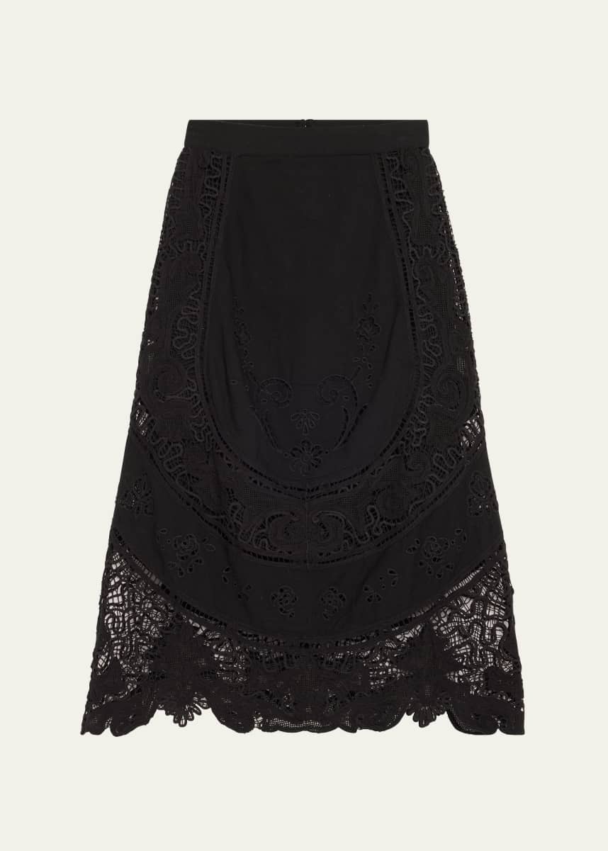 Sea Gianna Lace Midi Skirt