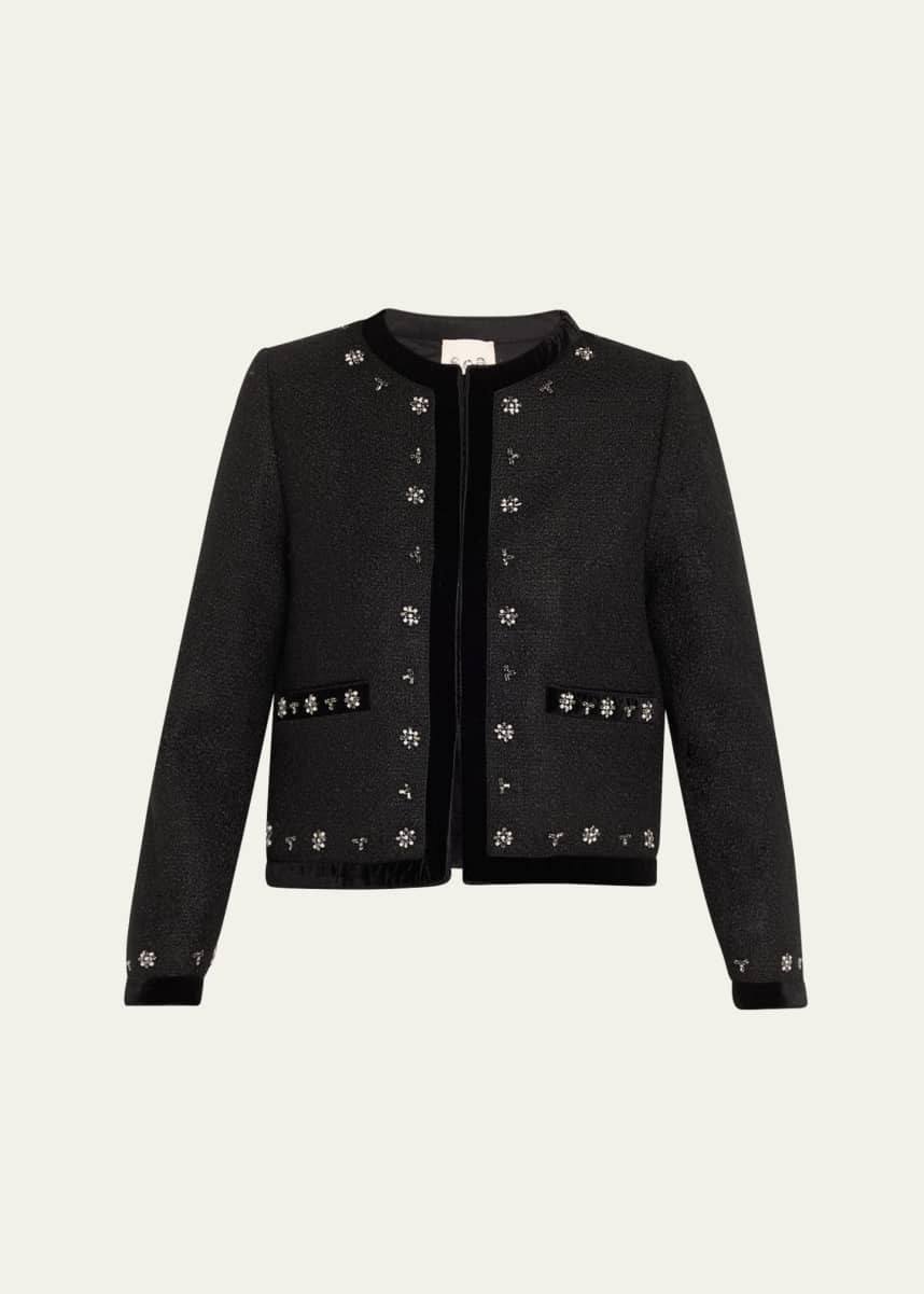 Sea Caryl Beaded Tweed Jacket