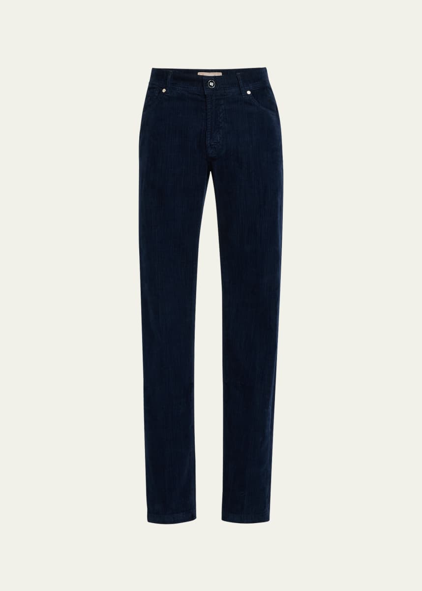 Marco Pescarolo Men's Worsted Flannel 5-Pocket Pants