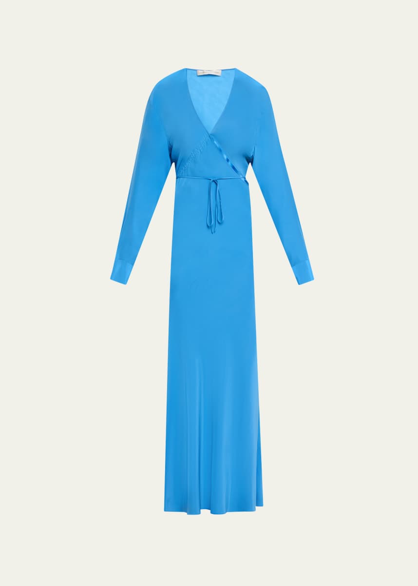 Christopher Esber Long Crosscut Silk Dress