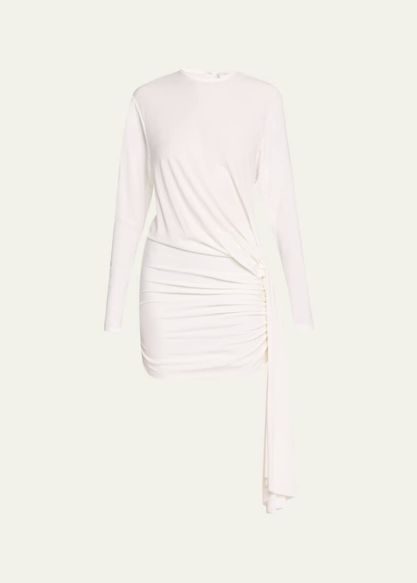 Christopher Esber Side Cowl Drape Extension Mini Dress