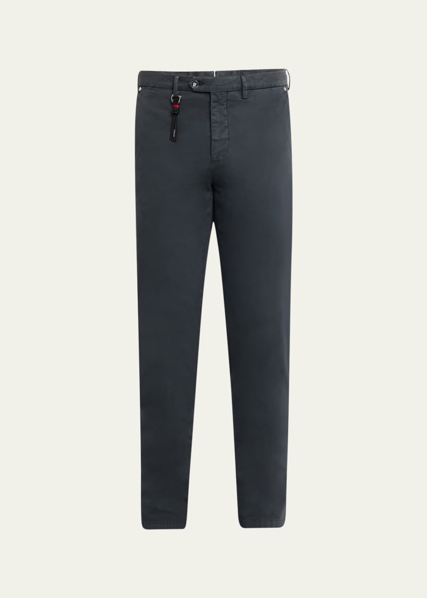 Marco Pescarolo Men's Supima Semi Dress Pants