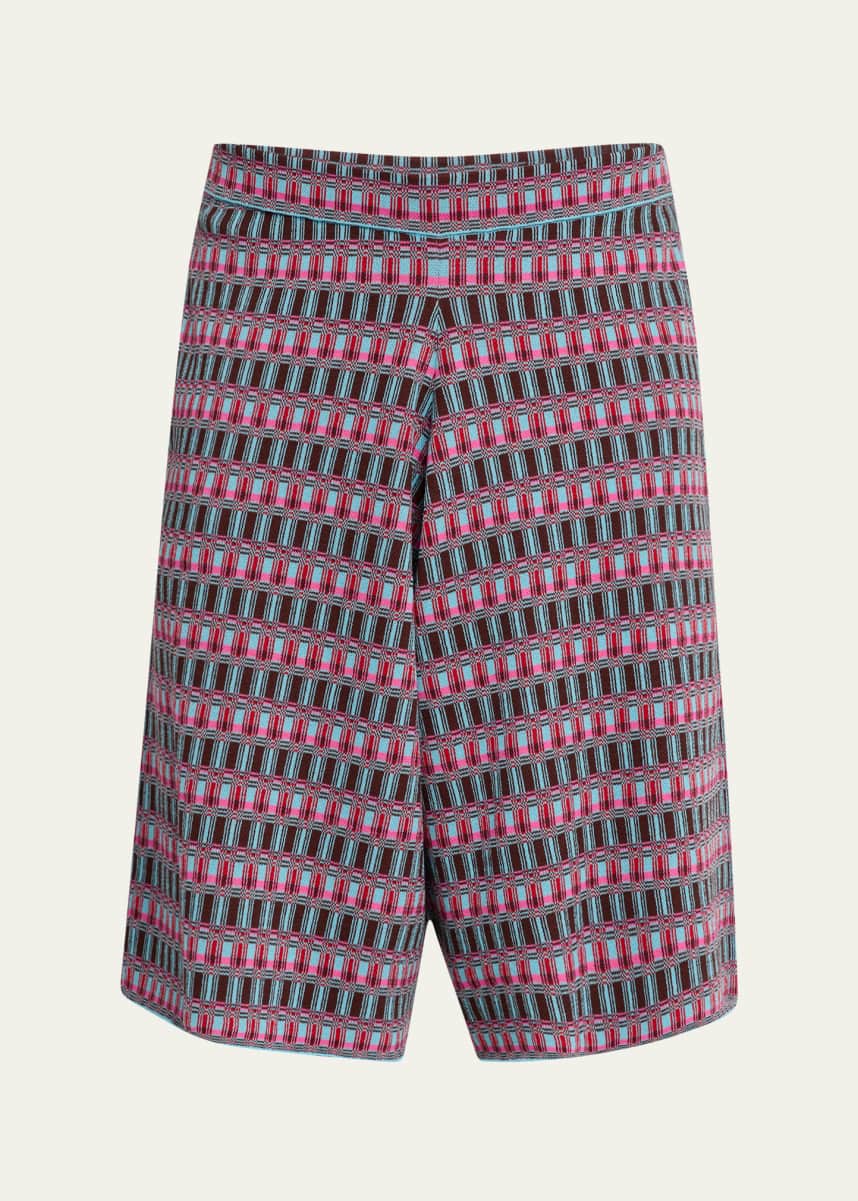ZANKOV Men's Jacquard Knit Shorts