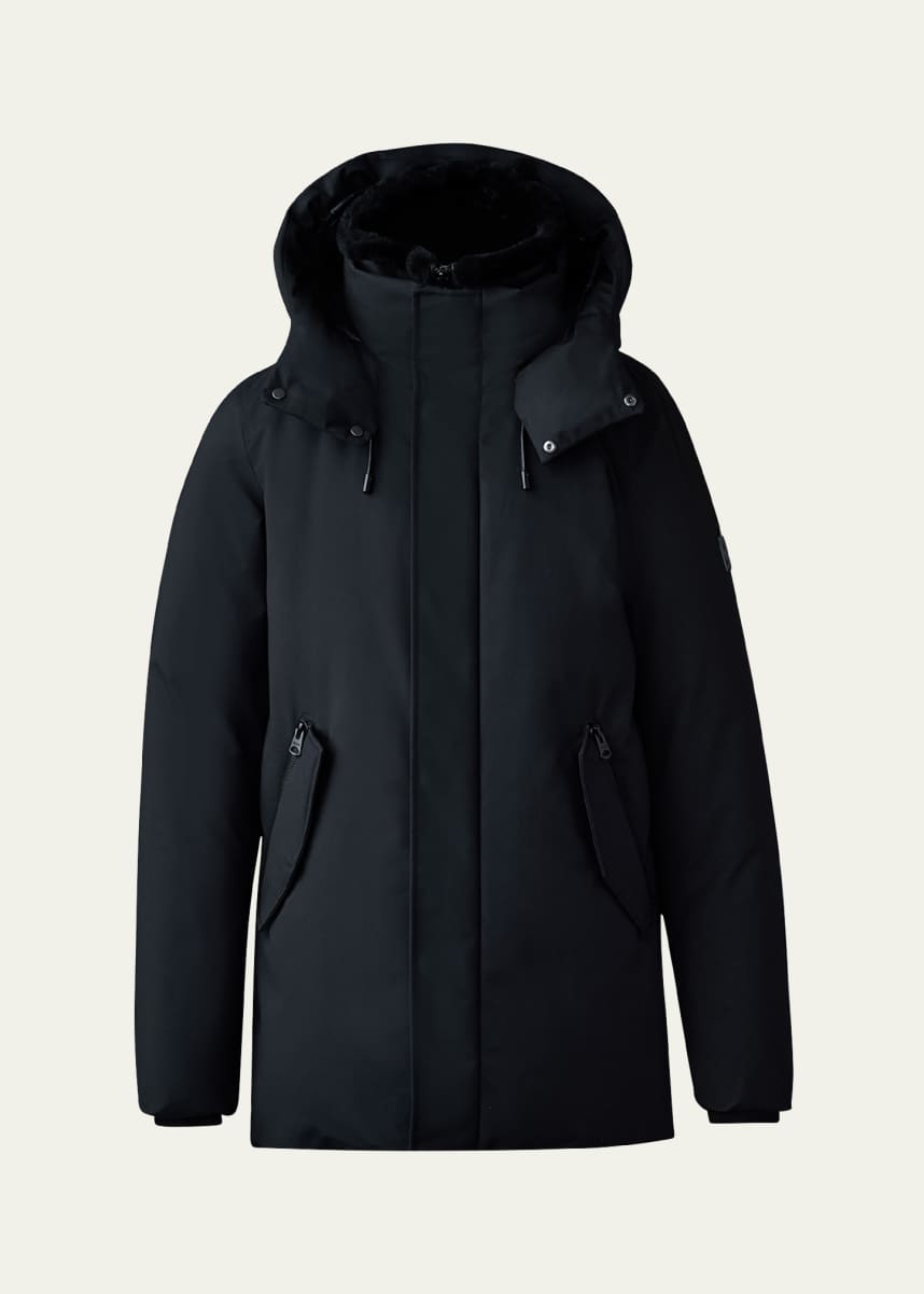 Mackage Men's Sullivan Mid-Length Jacket with Shearling