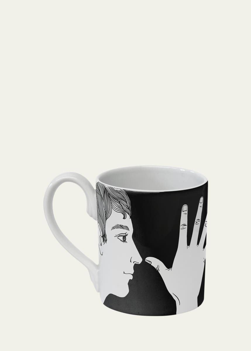 Fornasetti Marameo Mug, 12 oz.