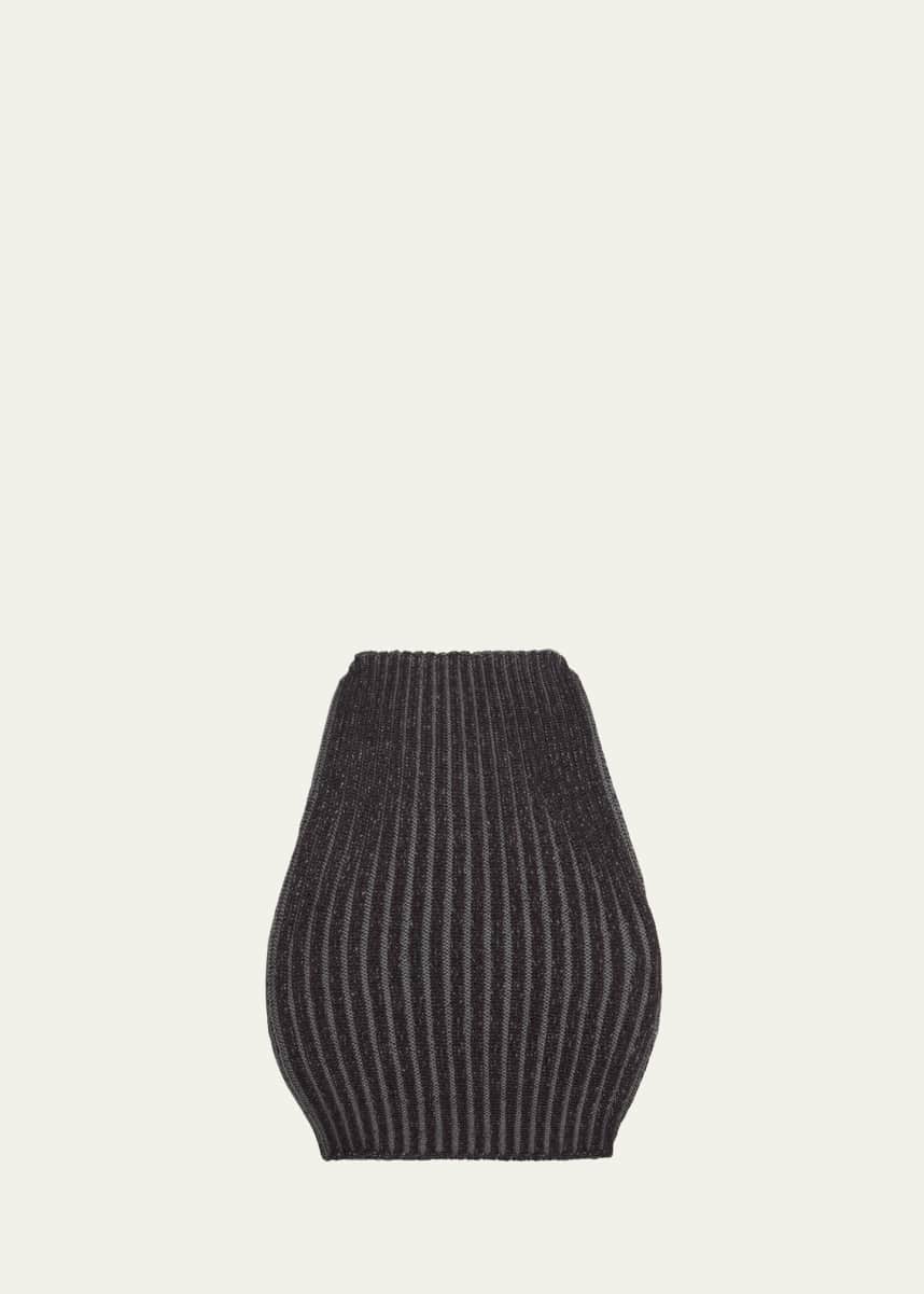 Homme Plisse Issey Miyake Men's Drawing Ribbed Wool Beanie Hat