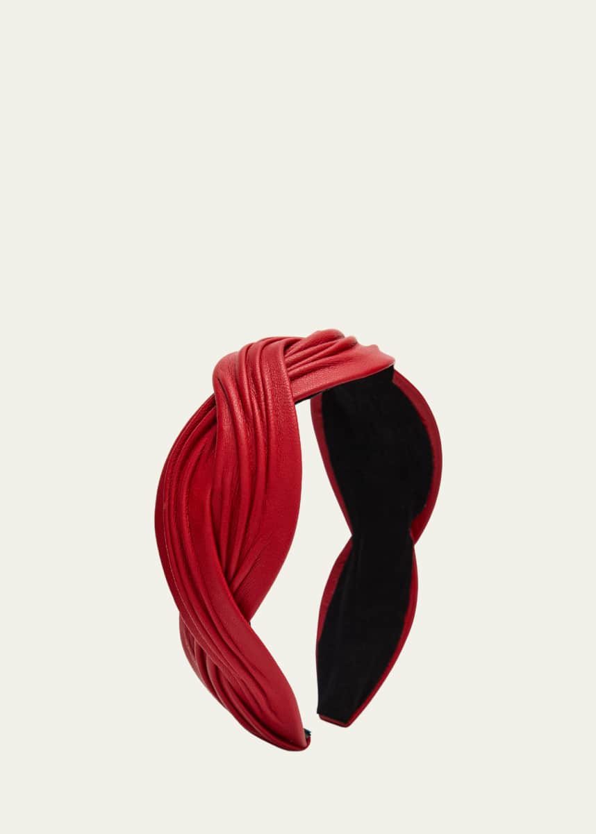 Natasha Accessories Limited Double Twist Leather Headband
