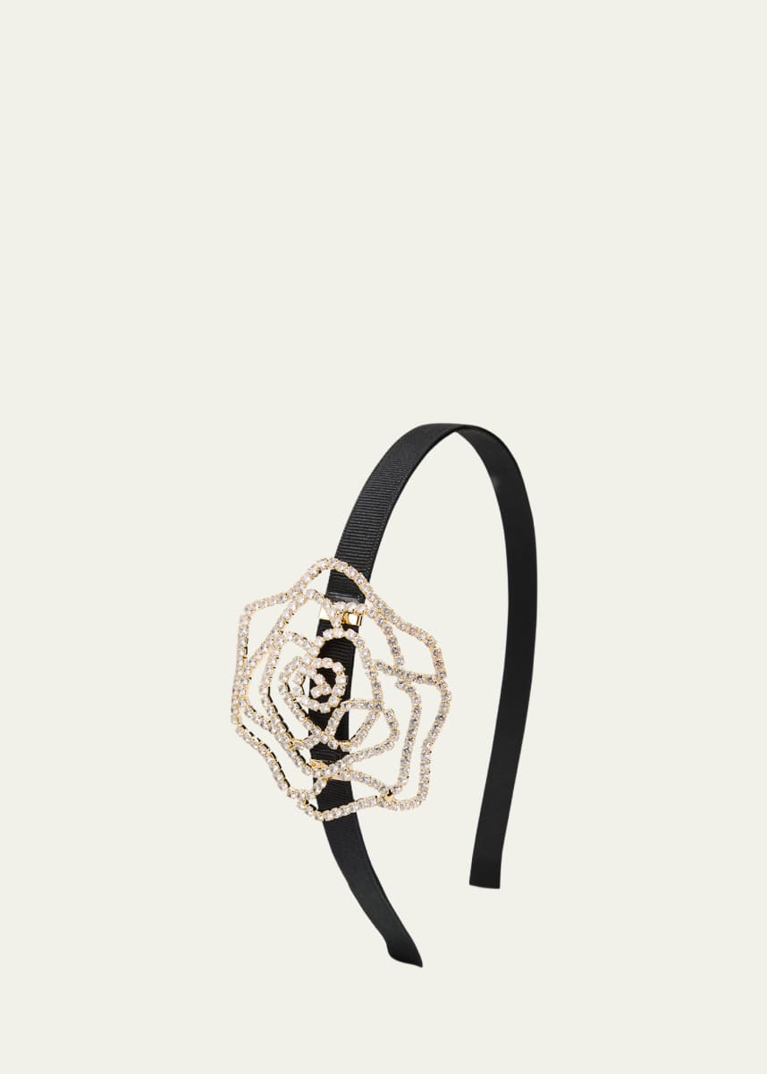 Natasha Accessories Limited Headand W/ Embellished Rose