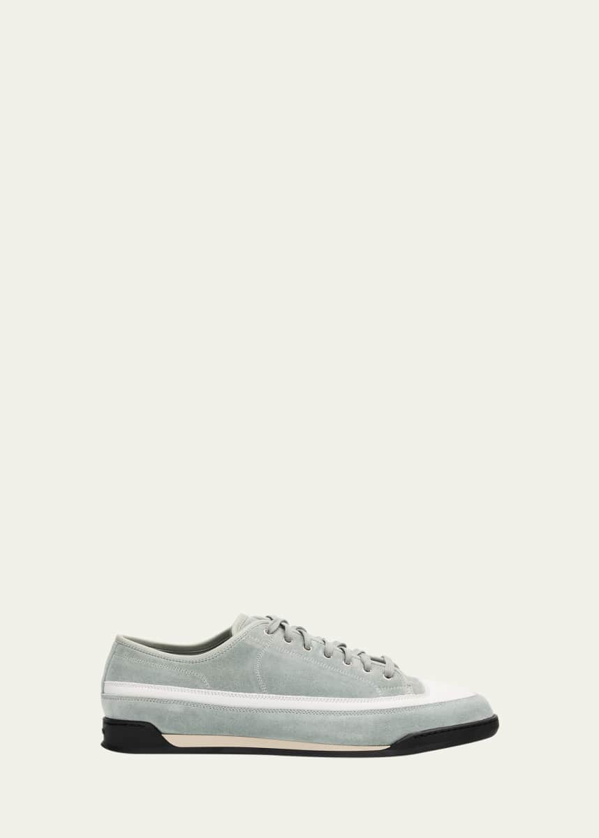 John Lobb Men's Court Suede Runner Sneakers