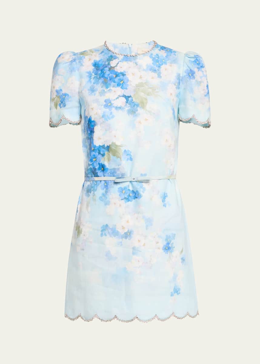 Zimmermann Crush Scalloped Shift Dress