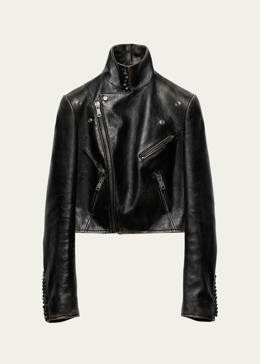 Prada Vintage Leather Biker Jacket