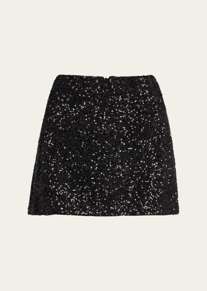 FRAME Sequined Mini Skirt