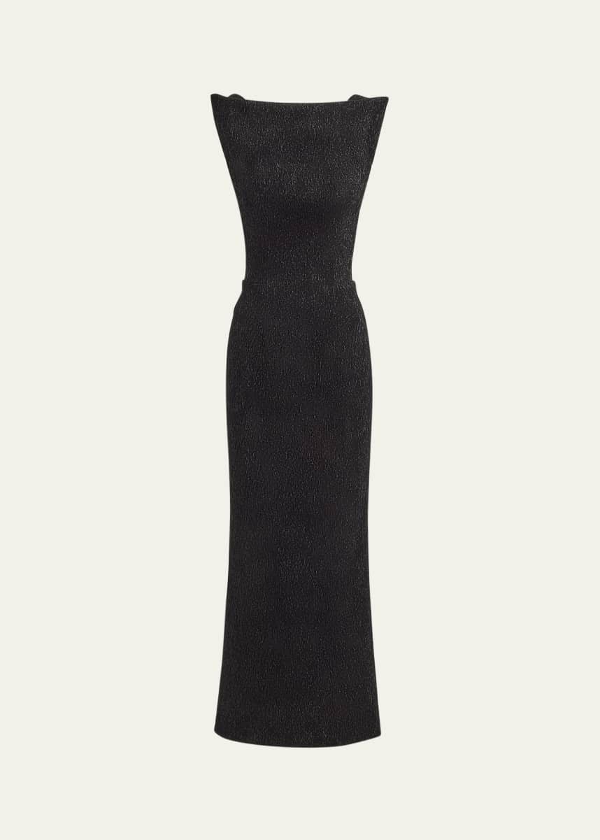 Maticevski Metallic Structured Midi Dress