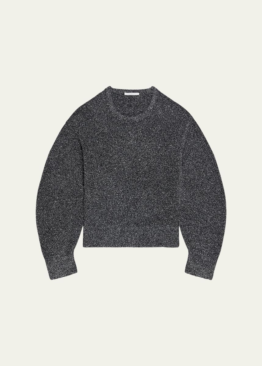 Helmut Lang Apex Sparkly Lurex Crewneck Sweater