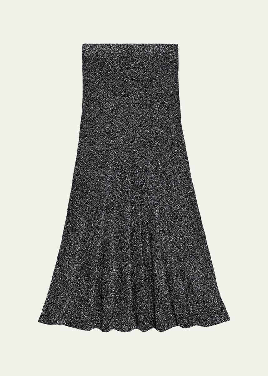Helmut Lang Sparkly Lurex Maxi Skirt