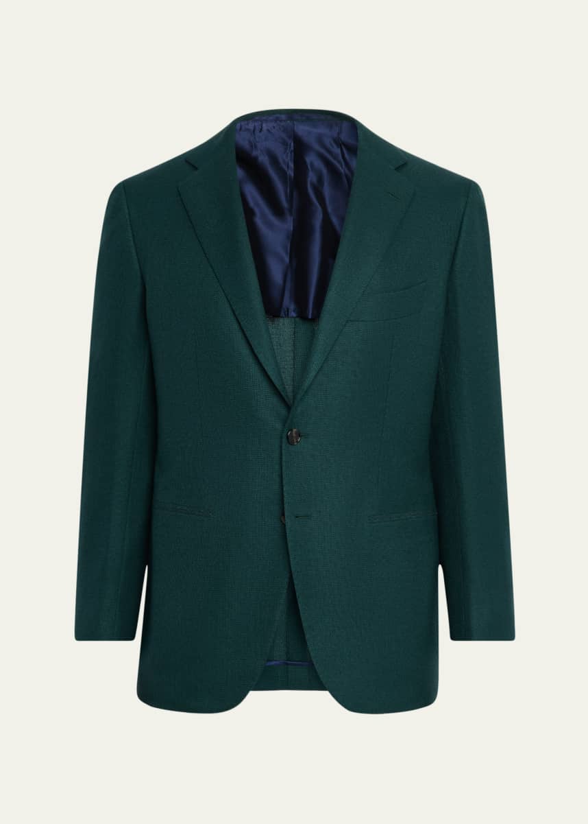 Cesare Attolini Men's Wool-Cashmere Hopsack Sport Coat