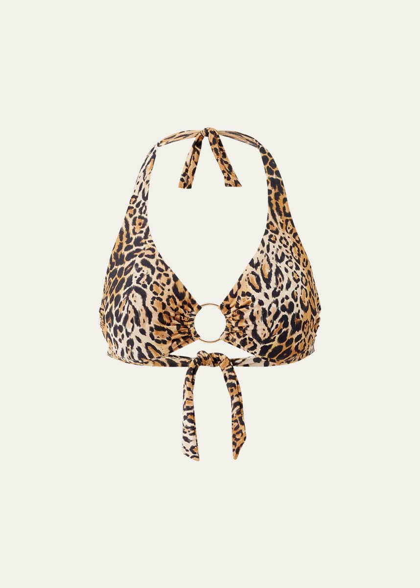 Melissa Odabash Brussels Leopard Bikini Top