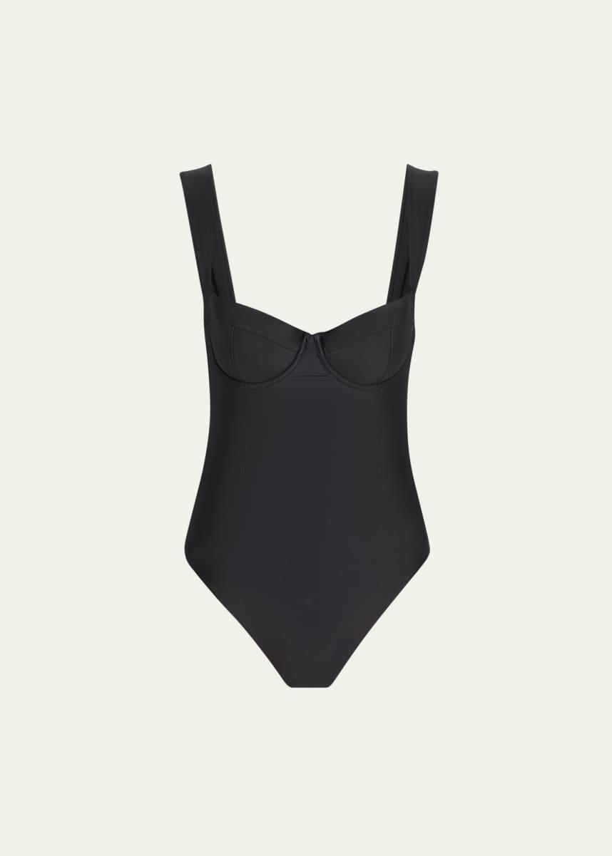 SIMKHAI Kyle Bustier One-Piece Swimsuit