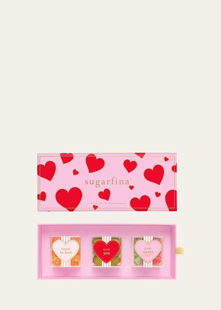 Sugarfina Heart 3-Piece Candy Bento Box - Valentine's Day 2025