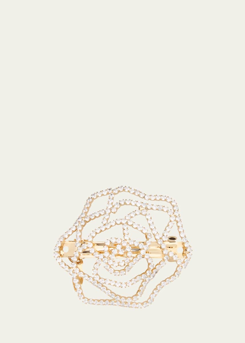 Natasha Accessories Limited Crystal Rose Barrette