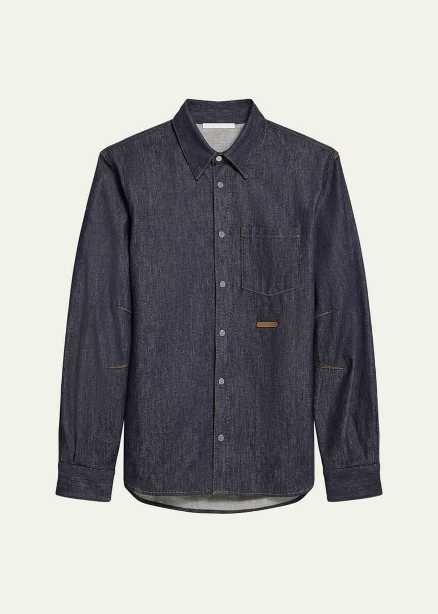 Helmut Lang Men's Raw Denim Overshirt