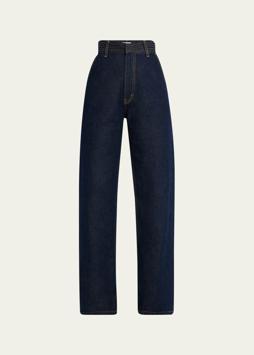 FRAME The Trapunto Trouser Rinse Jeans
