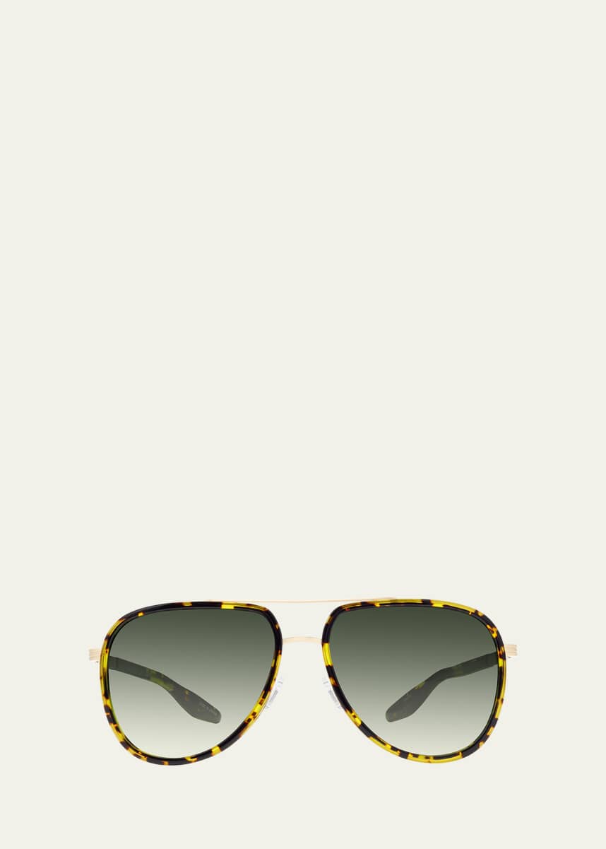 Barton Perreira Cani Titanium Aviator Sunglasses