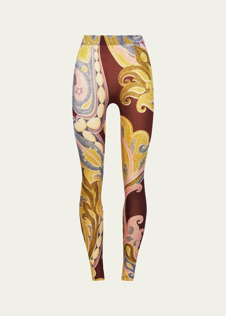 ETRO x Wolford x Etro Paisley-Print Leggings