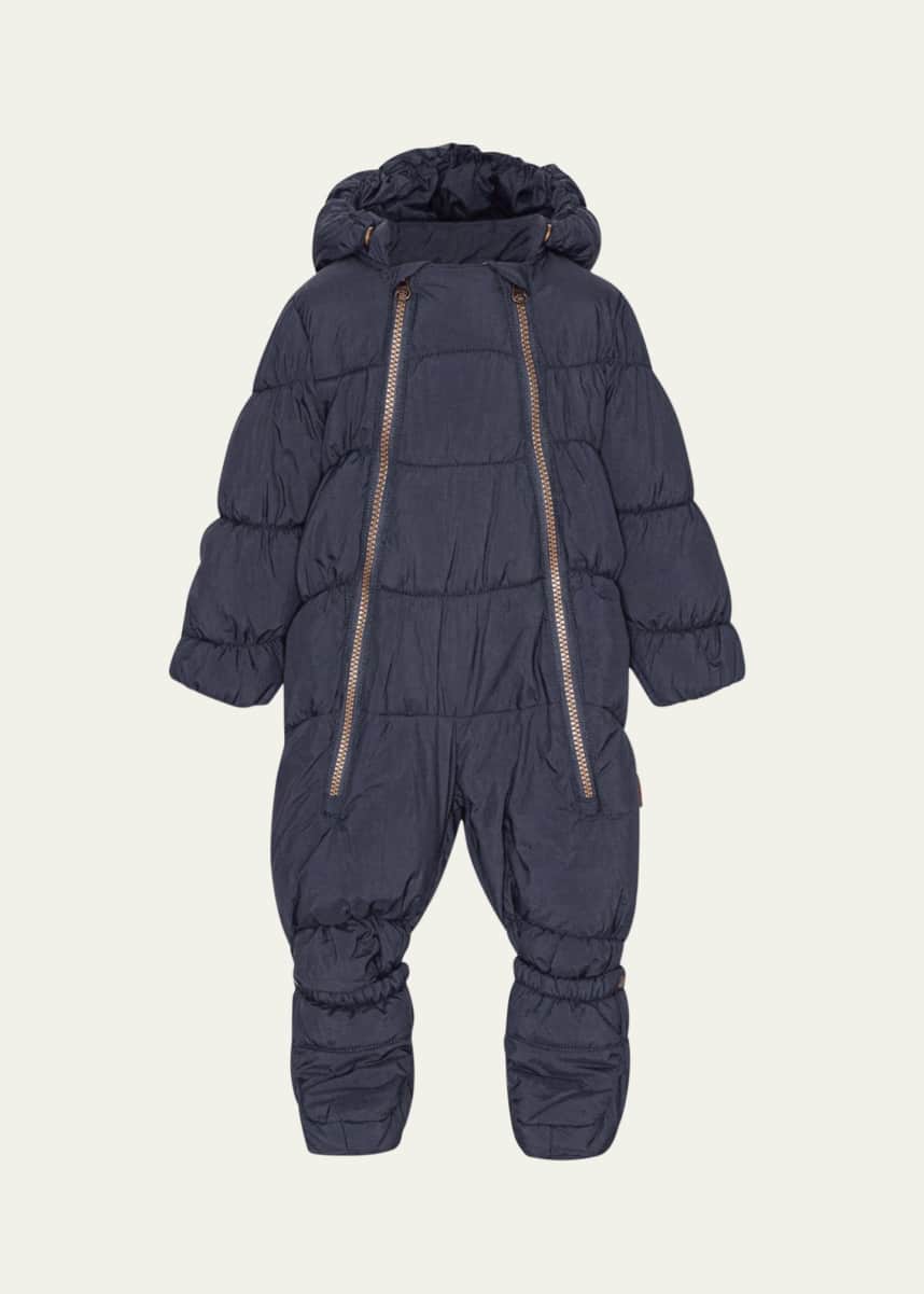 Molo Boy's Hebe Puffer Bunting Suit, Size Newborn-18M