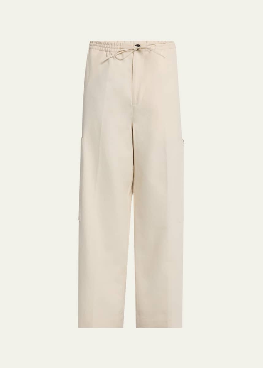 Rohe Men's Cotton Drawstring Cargo Trousers