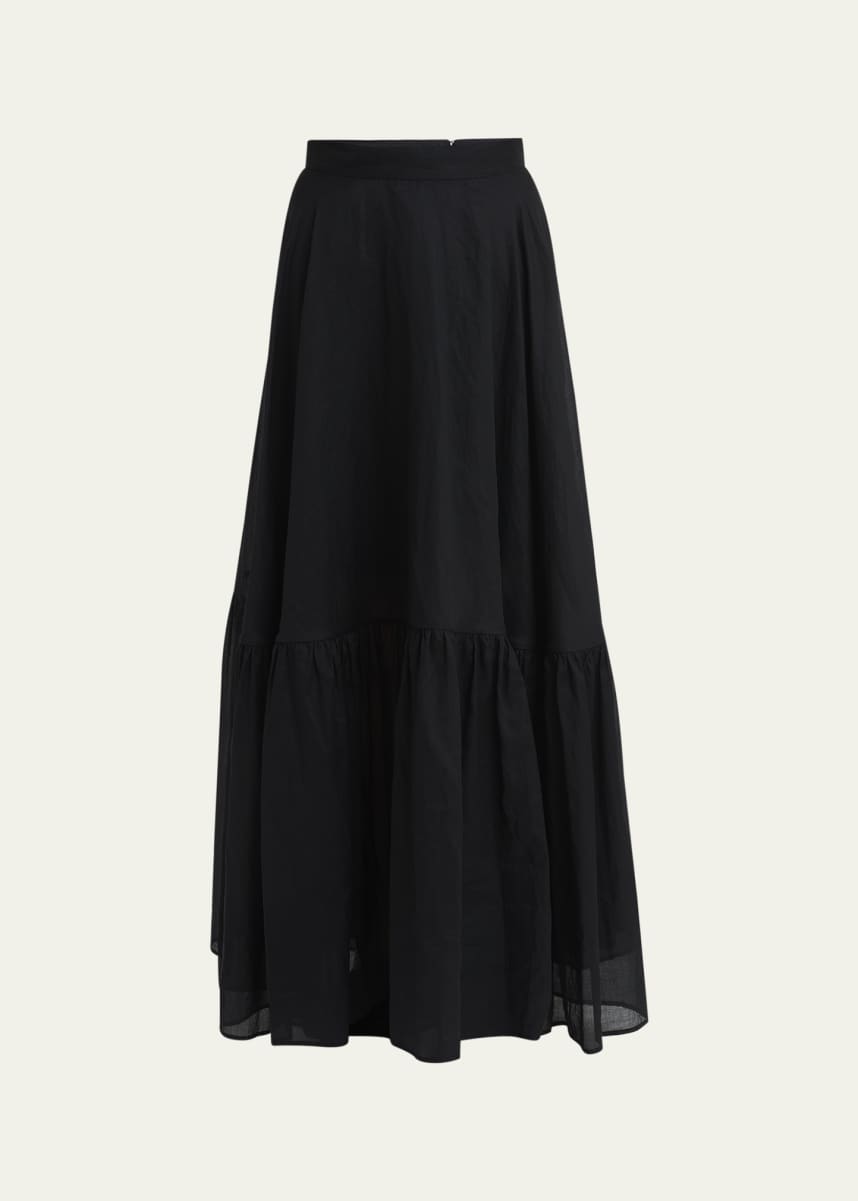 Plan C Tiered Maxi Skirt