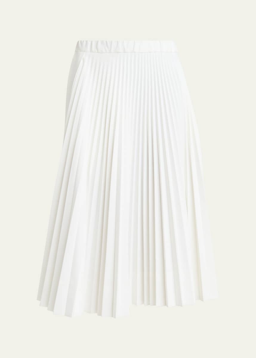 Plan C Pleated Midi Skirt